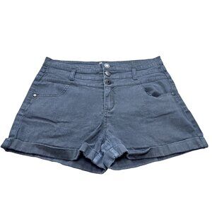 Celebrity Pink Jeans Womens Black Denim Shorts Size 13
